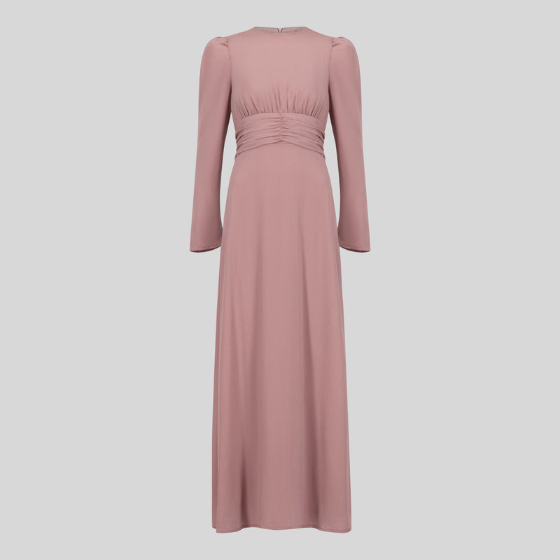 Classic Maxi Chiffon Dress - Pink