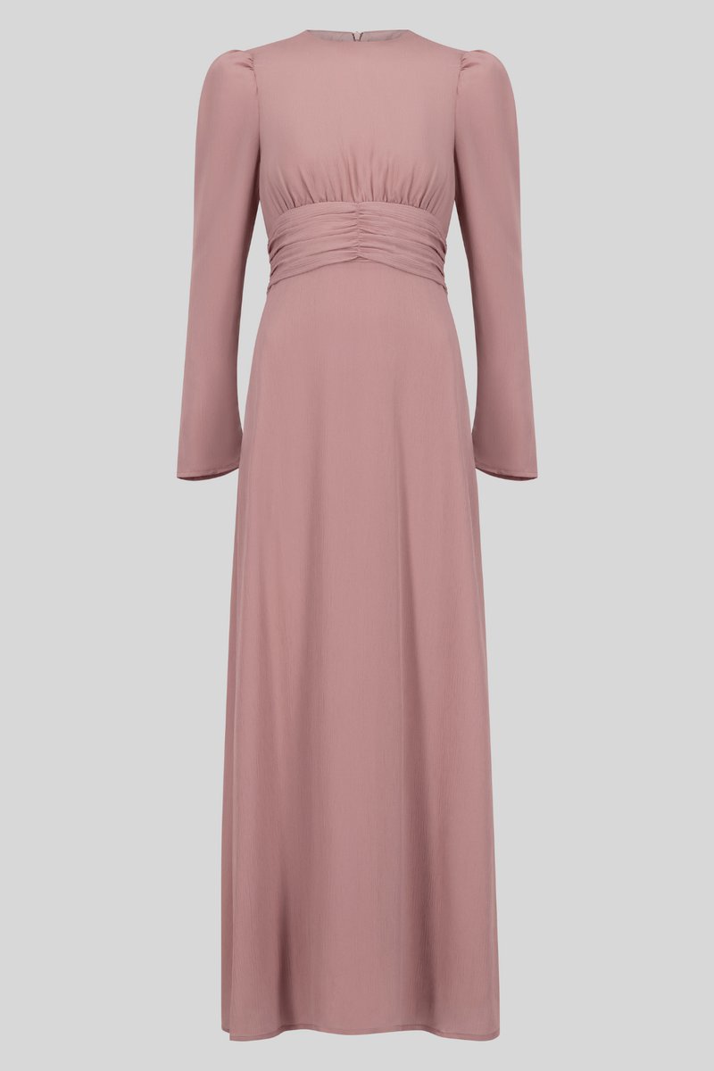 Classic Maxi Chiffon Dress - Pink