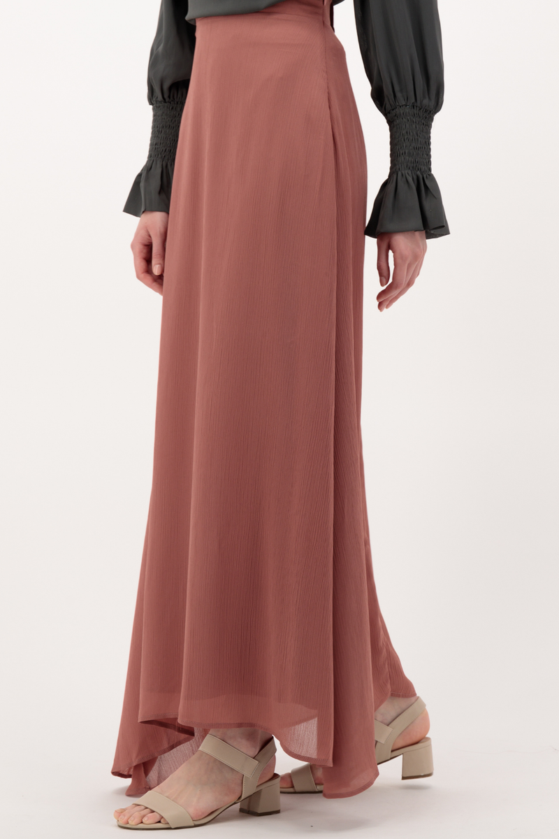 Summer Classic Maxi Chiffon Skirt - Pink