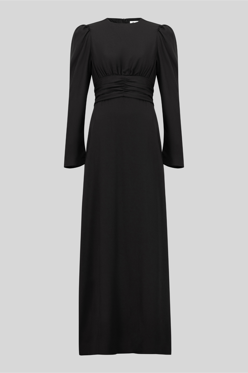 Chamomel Dresses Classic Maxi Chiffon Dress - Black