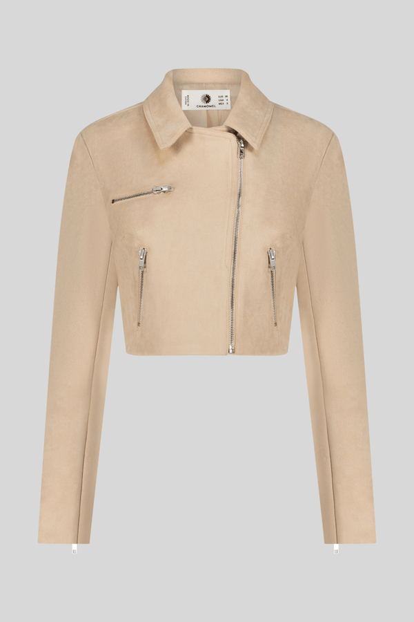 Chamomel Coats & Jackets High Quality Suede Jacket - Beige