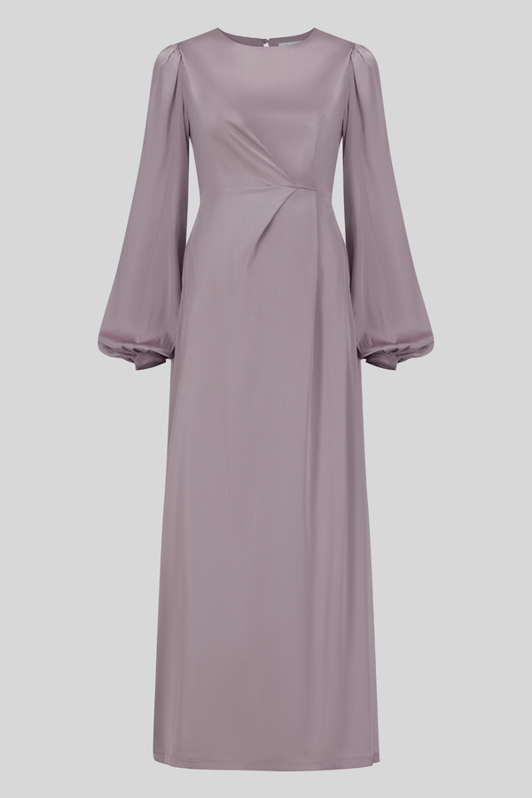 Chamomel Dresses Satin Classy Evening  Dress - Purple