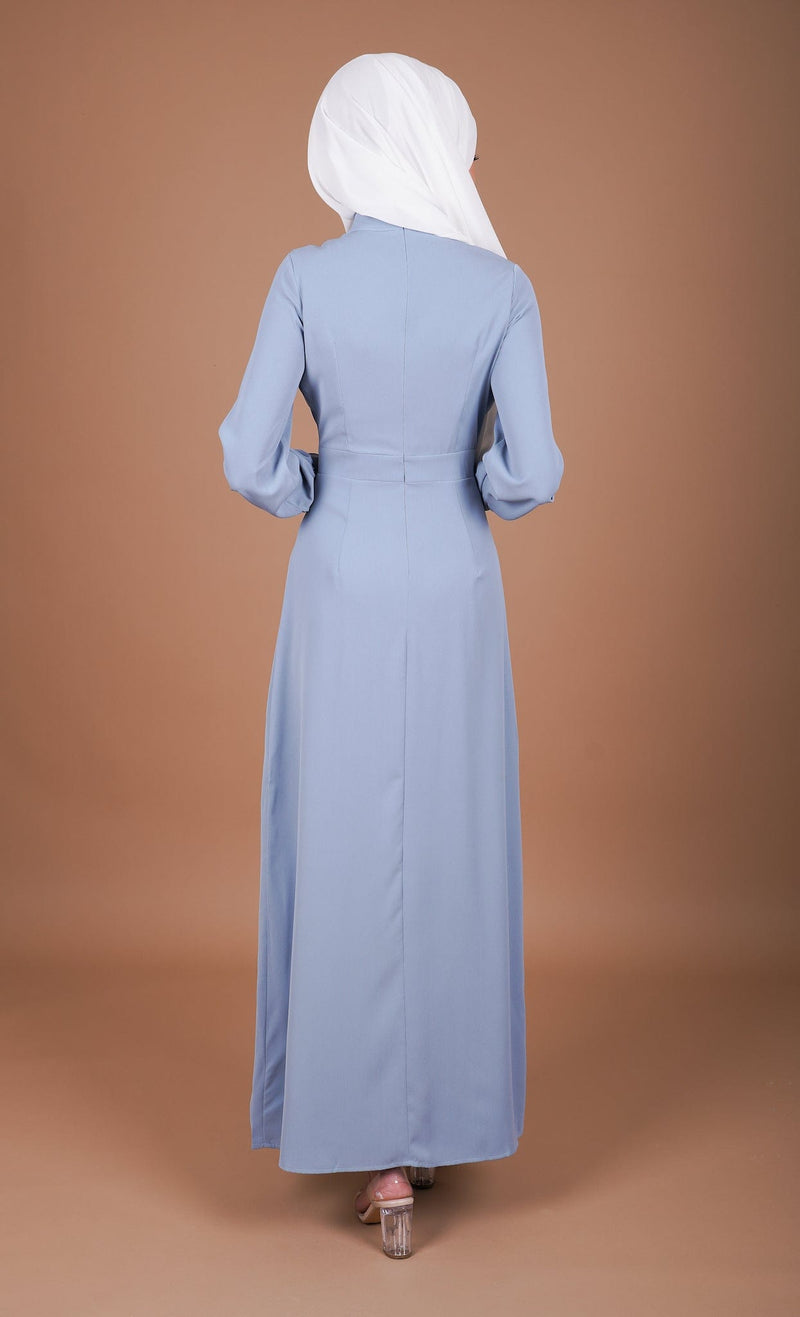 Chamomel Dresses Classic Elegant Maxi Crepe Dress