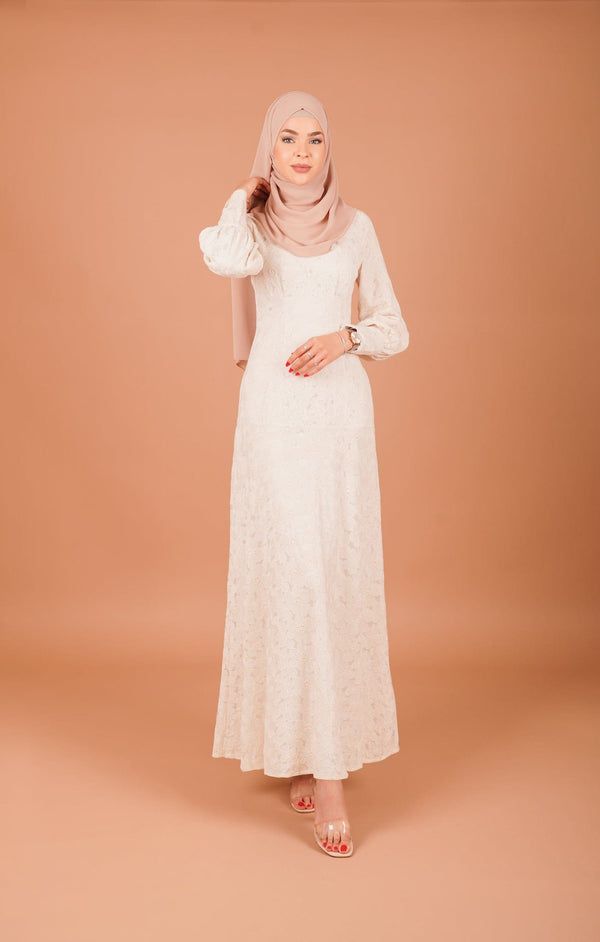 Chamomel Dresses Luxury Modest White Beach Dress